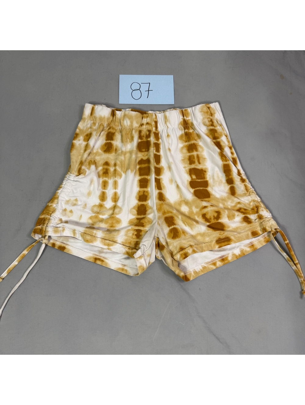 Dazl Tie-Dye Casual Shorts with Drawstring Size Large